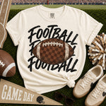 Football Stacked Checkered Football DTF Transfer DTF Heat Press Transfer from Sweet Tee Transfers