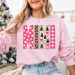 Mimi Pink Cheetah Christmas DTF Transfer DTF Heat Press Transfer from Sweet Tee Transfers