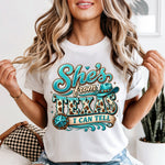 She's from Texas I Can Tell DTF Transfer DTF Heat Press Transfer from Sweet Tee Transfers