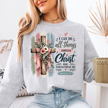 I Can Do All Things Through Christ DTF Transfer DTF Heat Press Transfer from Sweet Tee Transfers