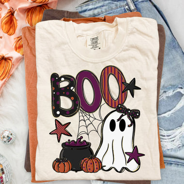 Boo Ghostie DTF Transfer DTF Heat Press Transfer from Sweet Tee Transfers