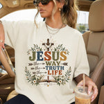 Jesus the Way the Truth the Life DTF Transfer DTF Heat Press Transfer from Sweet Tee Transfers