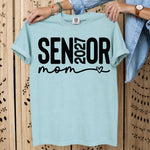 Senior Mom 2027 Heart Black DTF Transfer DTF Heat Press Transfer from Sweet Tee Transfers