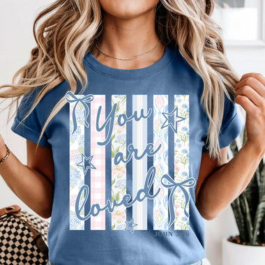 You Are Loved Pastels DTF Transfer DTF Heat Press Transfer from Sweet Tee Transfers