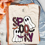 Spooky Ghosts and Bats Halloween DTF Transfer DTF Heat Press Transfer from Sweet Tee Transfers