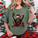 Retro Christmas Raccoon DTF Transfer DTF Heat Press Transfer from Sweet Tee Transfers