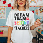 Dream Team Second Grade Teachers DTF Transfer DTF Heat Press Transfer from Sweet Tee Transfers