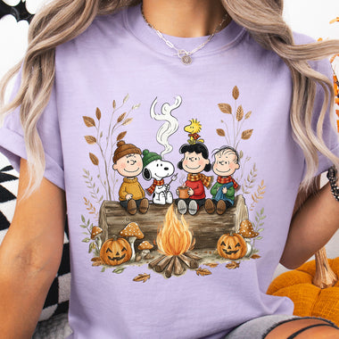 Charlie Brown Fall Campfire DTF Transfer DTF Heat Press Transfer from Sweet Tee Transfers