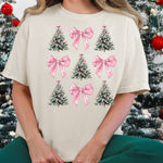 Christmas Tree Pink Bow Coquette DTF Transfer DTF Heat Press Transfer from Sweet Tee Transfers