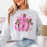 Faith Over Fear Breast Cancer Awareness DTF Transfer DTF Heat Press Transfer from Sweet Tee Transfers