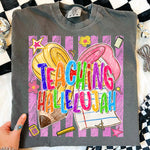 Teaching Hallelujah Striped DTF Transfer DTF Heat Press Transfer from Sweet Tee Transfers