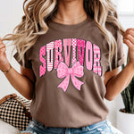 Survivor with Bow DTF Transfer DTF Heat Press Transfer from Sweet Tee Transfers