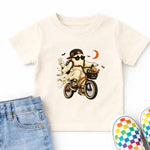 Spooky Ghost on Bike DTF Transfer DTF Heat Press Transfer from Sweet Tee Transfers