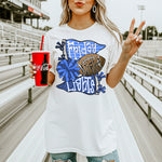 Friday Night Lights Carolina Blue and Navy DTF Transfer DTF Heat Press Transfer from Sweet Tee Transfers
