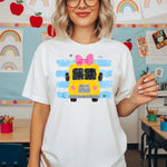 Preppy Fingerpaint School Bus DTF Transfer DTF Heat Press Transfer from Sweet Tee Transfers