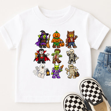 Building Blocks Halloween DTF Transfer DTF Heat Press Transfer from Sweet Tee Transfers
