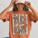 Touchdown Football Striped DTF Transfer DTF Heat Press Transfer from Sweet Tee Transfers