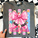 Pink Bow Third Grade DTF Transfer DTF Heat Press Transfer from Sweet Tee Transfers