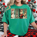 Christmas Vintage Grunge Panel DTF Transfer DTF Heat Press Transfer from Sweet Tee Transfers