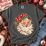 Faux Torn Christmas Santa Leopard DTF Transfer DTF Heat Press Transfer from Sweet Tee Transfers