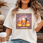 Retro Halloween Stamp Candy Corn DTF Transfer DTF Heat Press Transfer from Sweet Tee Transfers