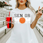 Senior Mom Basketball 2027 DTF Transfer DTF Heat Press Transfer from Sweet Tee Transfers
