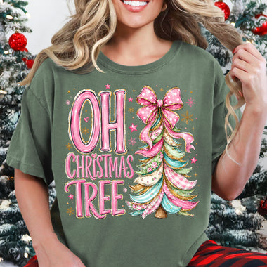 Oh Christmas Tree Pastel DTF Transfer DTF Heat Press Transfer from Sweet Tee Transfers