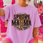 Spooky MAMA Cheetah Lightning Bolt DTF Transfer DTF Heat Press Transfer from Sweet Tee Transfers