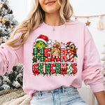 Merry Grinchmas Green Guy and Friends DTF Transfer DTF Heat Press Transfer from Sweet Tee Transfers