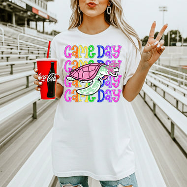 Sea Turtles School Mascot DTF Transfer – Game Day DTF Heat Press Transfer from Sweet Tee Transfers