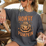Howdy Pumpkin Face DTF Transfer DTF Heat Press Transfer from Sweet Tee Transfers