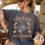 Yeehaw and Hell Naws Skele DTF Transfer DTF Heat Press Transfer from Sweet Tee Transfers