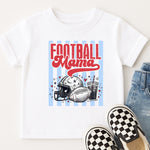 Football MAMA Blue Stripes DTF Transfer DTF Heat Press Transfer from Sweet Tee Transfers