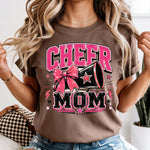 Cheer Mom Pink Bow DTF Transfer DTF Heat Press Transfer from Sweet Tee Transfers