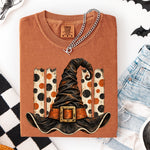 Witch Hat Polkadot Stripe DTF Transfer DTF Heat Press Transfer from Sweet Tee Transfers