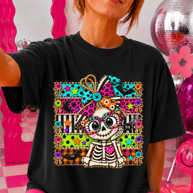 Colorful Skeleton DTF Transfer DTF Heat Press Transfer from Sweet Tee Transfers
