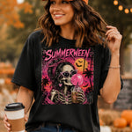 Summerween Skelly with Gum DTF Transfer DTF Heat Press Transfer from Sweet Tee Transfers