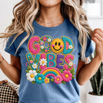 Good Vibes DTF Transfer DTF Heat Press Transfer from Sweet Tee Transfers