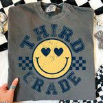 Checkered Smiley Third Grade DTF Transfer DTF Heat Press Transfer from Sweet Tee Transfers