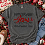 Jesus Typography Christmas DTF Transfer DTF Heat Press Transfer from Sweet Tee Transfers