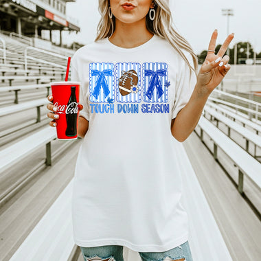 Touchdown Season Blue DTF Transfer DTF Heat Press Transfer from Sweet Tee Transfers