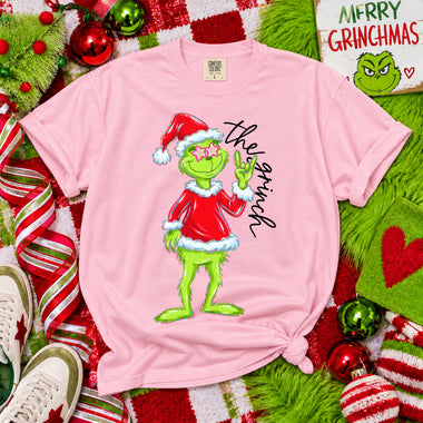The Grinch Star Sunglasses Santa DTF Transfer DTF Heat Press Transfer from Sweet Tee Transfers