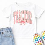 Strawberry Teacher With Bow DTF Transfer DTF Heat Press Transfer from Sweet Tee Transfers