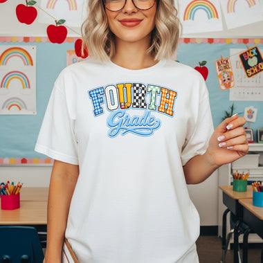 Retro Fourth Grade DTF Transfer DTF Heat Press Transfer from Sweet Tee Transfers