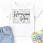 Homeschool Mom Typography DTF Transfer DTF Heat Press Transfer from Sweet Tee Transfers