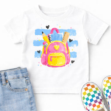 Preppy Fingerpaint Backpack DTF Transfer DTF Heat Press Transfer from Sweet Tee Transfers
