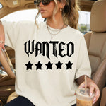 Wanted Five Star DTF Transfer DTF Heat Press Transfer from Sweet Tee Transfers