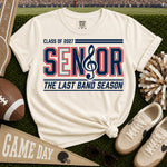 Senior 2027 the Last Band Season DTF Transfer DTF Heat Press Transfer from Sweet Tee Transfers