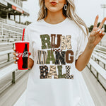 Run the Dang Ball Football Patterns DTF Transfer DTF Heat Press Transfer from Sweet Tee Transfers