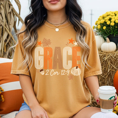 Grace Fall DTF Transfer DTF Heat Press Transfer from Sweet Tee Transfers